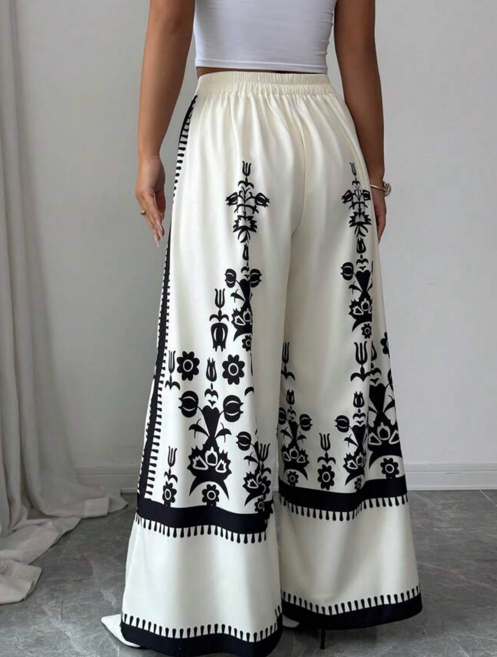 Folk Art Floral Palazzo