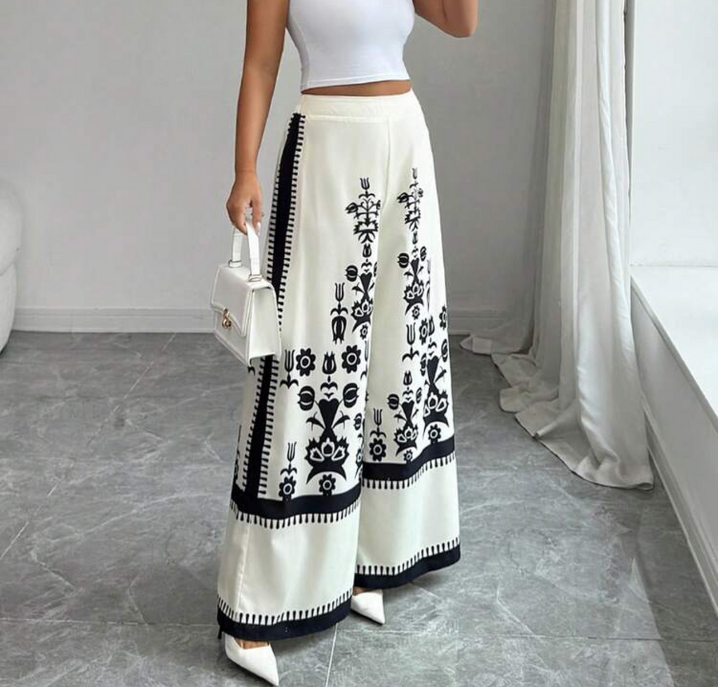 Folk Art Floral Palazzo