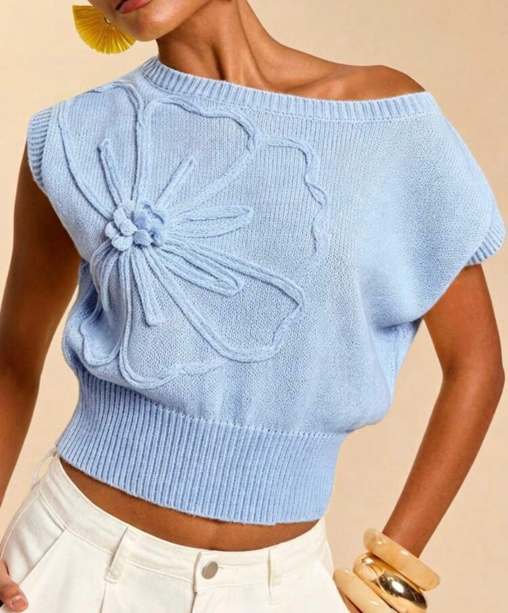 Sky Blue Knit Sweater