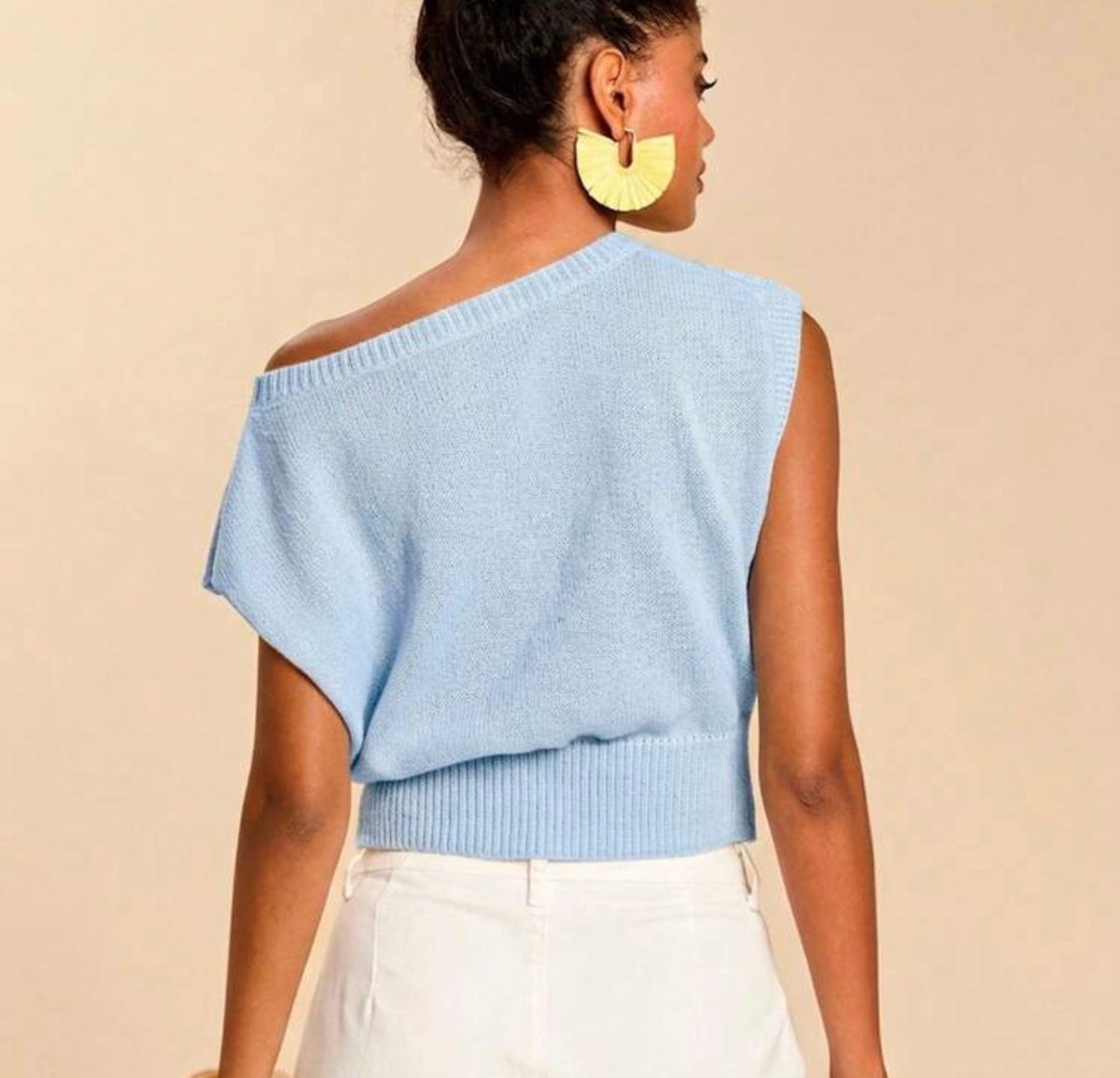 Sky Blue Knit Sweater