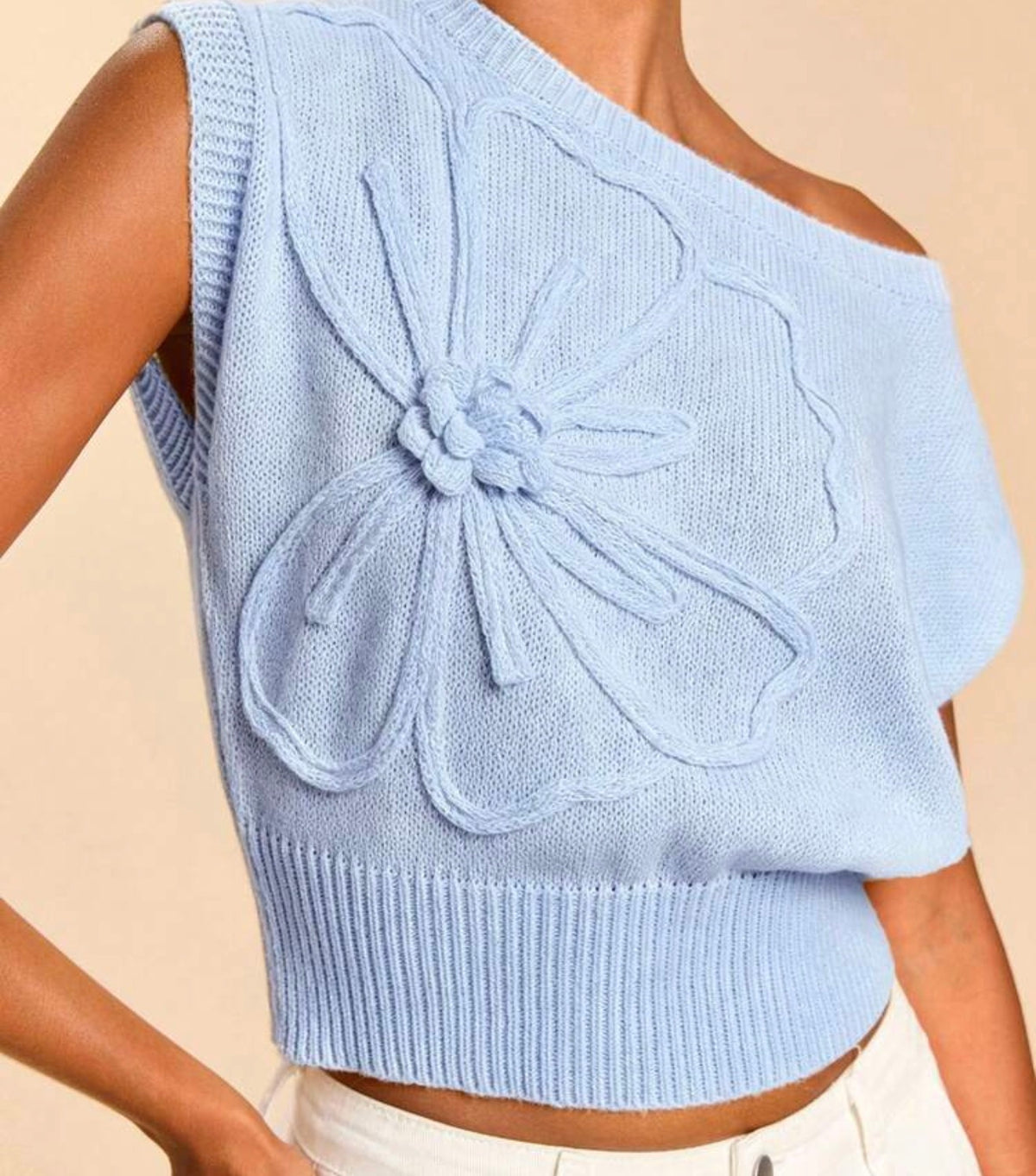 Sky Blue Knit Sweater