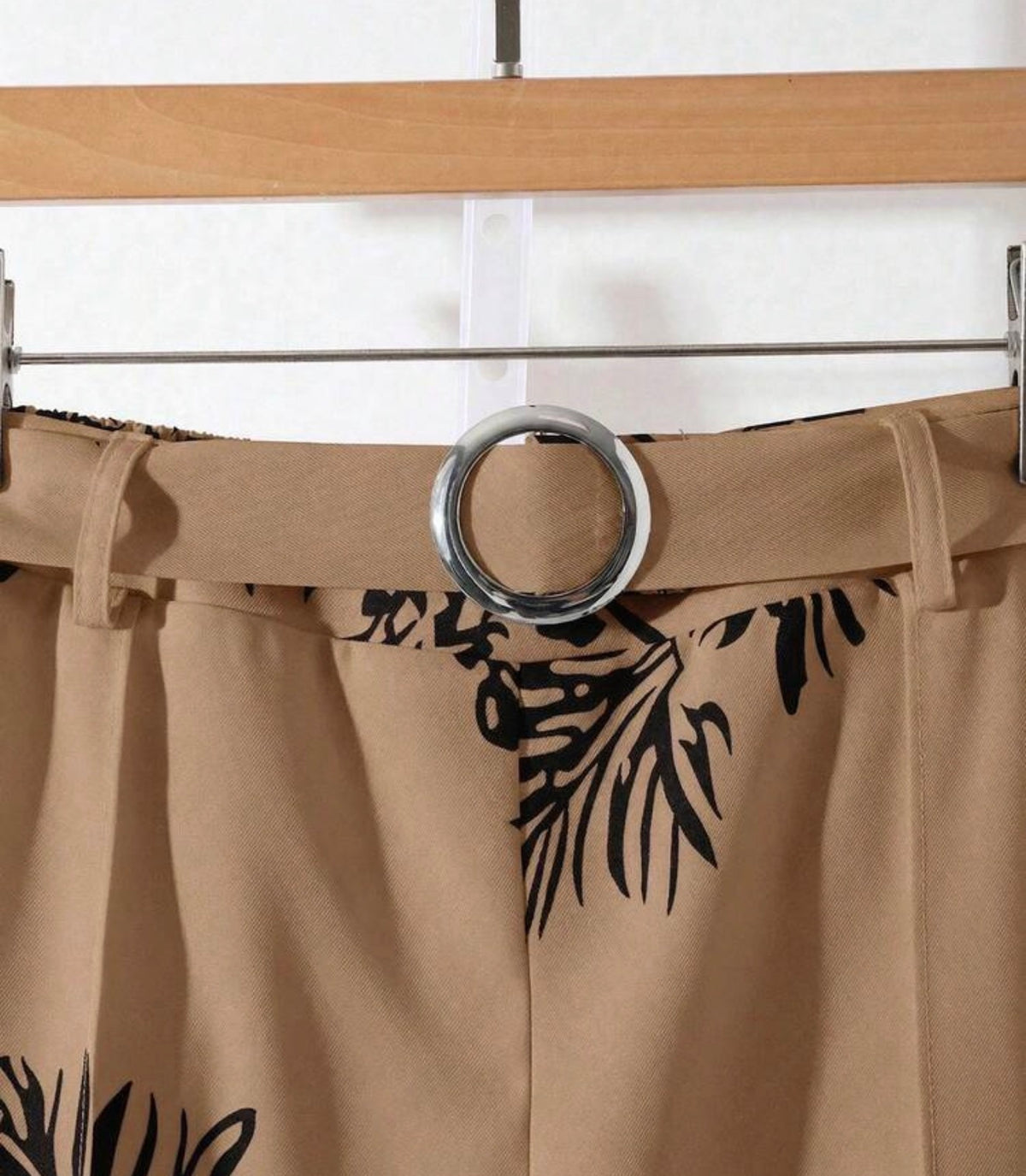 Printed Wide Leg Trousers